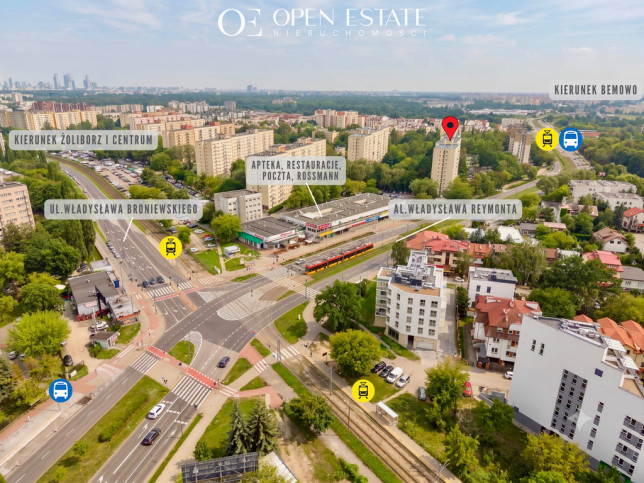 Mieszkanie Sprzedaż Warszawa Bielany al.&nbsp;Aleja Władysława Reymonta 18